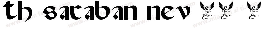 TH SARABAN NEW 16 号字体转换